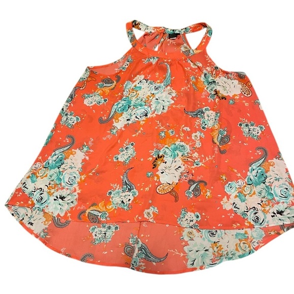 Torrid Floral Print High Neck Georgette Tank Top Size Large - Picture 4 of 8